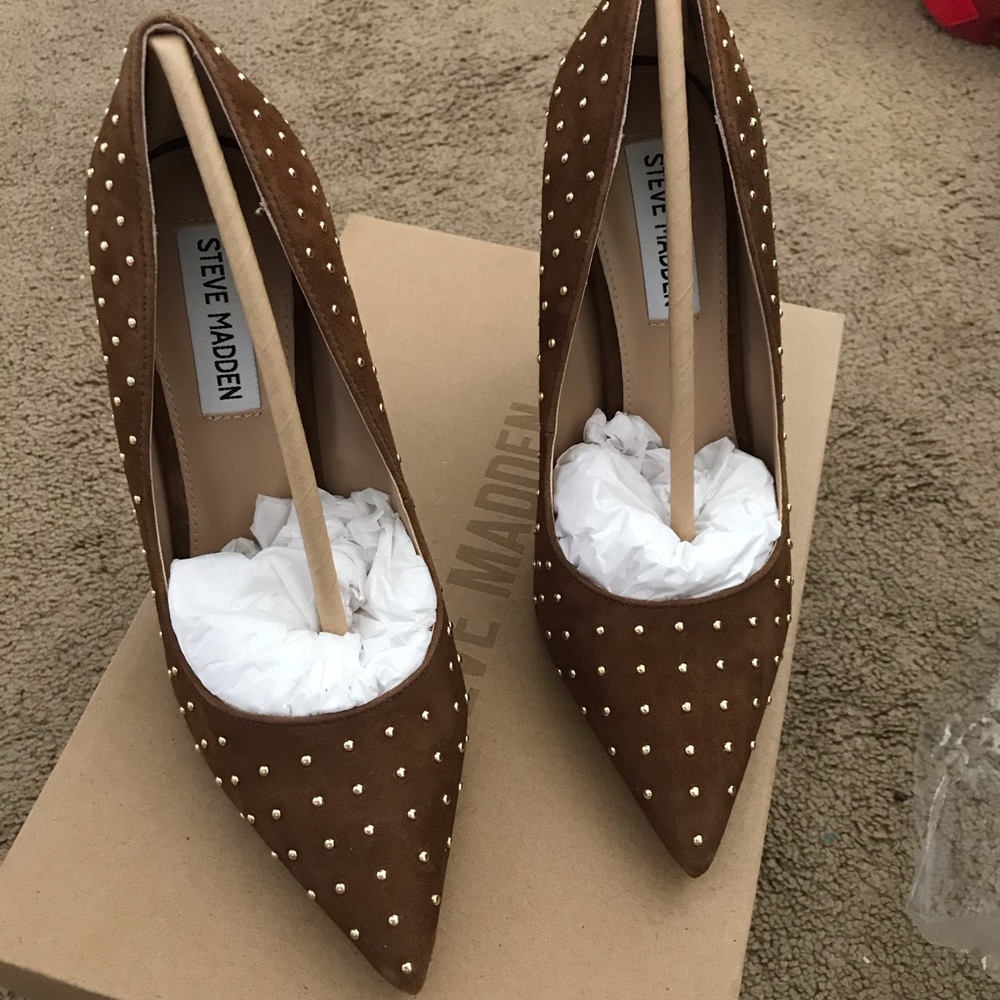 Steve Madden heels cognac 6.5